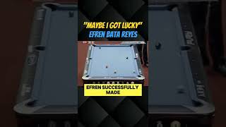 Efren Bata Reyes Lucky Shot efrenreyes efrenbatareyes lucky themagician pool billiards 9ball [upl. by Lek913]