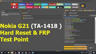 Nokia G21 TA1418  Hard Reset amp FRP Test Point With UnlockTool 2024 [upl. by Drewett]