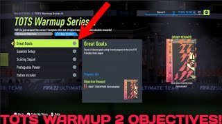 HOW TO COMPLETE TOTS WARMUP SERIES 2 OBJECTIVES FAST  FIFA 22 Ultimate Team [upl. by Aiken789]