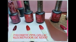 Favoriete Pink Gellac kleuren voor de Kerst  deel 1♥ Diamantnails [upl. by Suehtomit334]