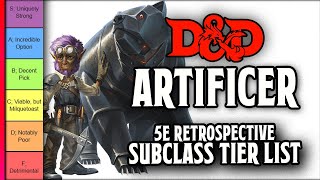 Artificer Subclass Tier List  DampD 5e Retrospective [upl. by Garate]