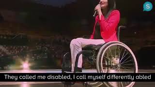 Motivational Speech by a handicapped women [upl. by Leahcar]