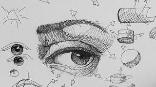 Pen amp Ink Drawing Tutorials  How to draw a realistic eye Part 2 [upl. by Enyrehtak]