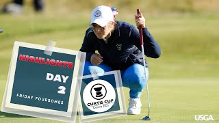 2021 Curtis Cup Match Highlights Friday Foursomes [upl. by Amelina]