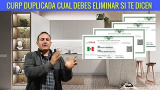 Cual curp eliminar si tenemos 2 [upl. by Voletta]