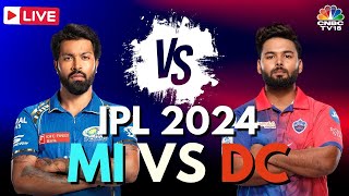 IPL 2024 LIVE MI vs DC LIVE Match  Mumbai Indians vs Delhi Capitals LIVE Score Cricket LIVE N18L [upl. by Boorman68]