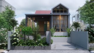 Simple Small Scandinavian House [upl. by Ahsytal]