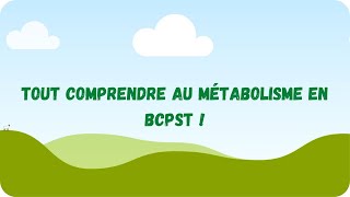 Aspects énergétiques du METABOLISME en BCPST  1 [upl. by Alleber]