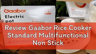 Review Gaabor Rice Cooker Standard Multifunctional Non Stick Mini Rice Cooker Small 15L With Steam [upl. by Araiet]