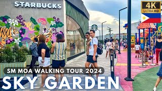 SKY GARDEN at SM MOA 4K Walking Tour Philippines  October 2024 Update [upl. by Ennaeiluj]