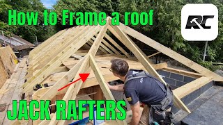 How to frame a roof JACK RAFTERS [upl. by Airpac]