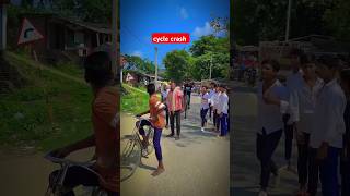 cycle stand wheelie reaction crash 🥺riderstuntstoppiewheeliechallengeviralshortviral [upl. by Eisserc]