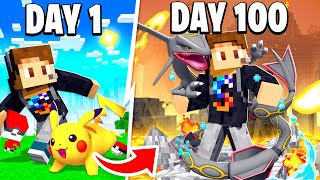 I SPENT 100 DAYS In SHINY ONLY PIXELMON Minecraft Movie [upl. by Noxas]