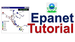 Water Distribution Network Analysis using EPANET  Basic Principle  Example [upl. by Levesque]