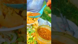 Alu chole plus salad chat and chatni mix chaat [upl. by Klement]