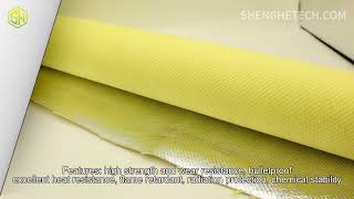 Aluminized para aramid fabric [upl. by Hewett]