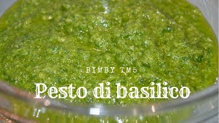 Pesto di basilico con mandorle  Bimby tm5 [upl. by Lorene]