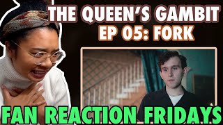 THE QUEENS GAMBIT Episode 5 quotForkquot Reaction amp Review  Fan Reaction Fridays [upl. by Noremac]