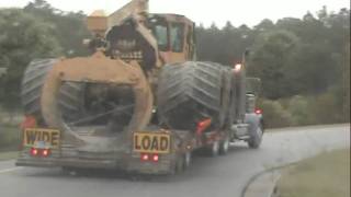 Bobby Goodson Swamp Loggers hauling their 6 wheeled skidderRoad Hammer [upl. by Hsirrehc]