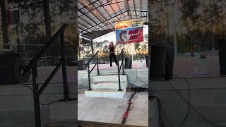 Kali Kersten at the Callahan Fair singing Country Strong  Cover [upl. by Airalav915]