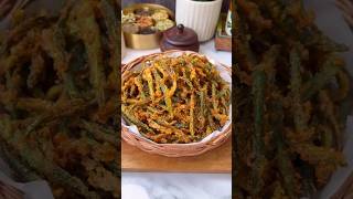 Kurkuri Bhindi Recipe ytshorts recipe [upl. by Nayra]