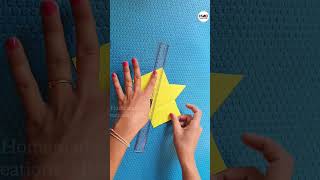 How to Make a Triangular Prism 3D Model for School Project Paper Maths Shape youtubeshorts shorts [upl. by Einittirb]