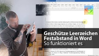 Geschütze Leerzeichen in Word Schnell einfügen amp dafür werden sie genutzt [upl. by Nesnaj]