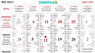 Kalender Bali Mei 2025 PDF Lengkap [upl. by Van930]