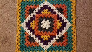 Kaleidoscope Granny Blanket Crochet Along pt 22 [upl. by Eisle948]