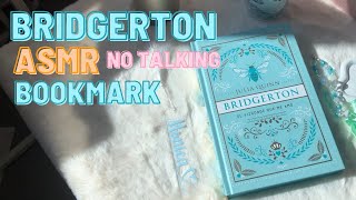 ASMR NO TALKING CUSTOM BOOKMARK BRIDGERTON INSPIRED ✨💙 [upl. by Belding]