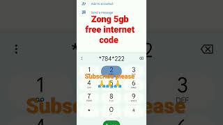 zong 5gb free internet code 👍 [upl. by Odradlig]