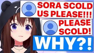 Chat Keeps Asking Sora To Scold Them Tokino Sora  Hololive Eng Subs [upl. by Steiner]