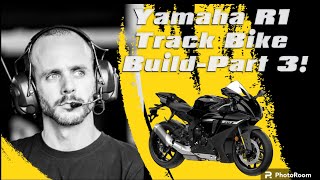 Shiny Ohlins forks amp Brembo brakes  2023 Yamaha R1 Track bike build  Palmer Performance  Part 3 [upl. by Alfred]