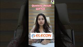 Elecon Engineering Company ltd Q2FY25 Result Out shortsfeed q2fy25result elecon brightermind [upl. by Nilved]