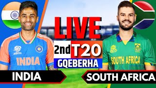 India vs South Africa 2nd T20  Live Cricket Match Today  IND vs SA Live Match Today  Innings 2 [upl. by Elladine]