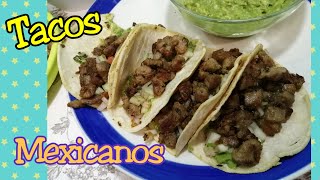 Como Hacer Tacos Mexicanos paso a paso Riquisimos tacos [upl. by Eibmab]