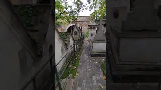 ASMR walk in Graveyard  Headstone Crow cry Cimetière de Montmartre Montmartre Cemetery S683✝️ [upl. by Nnaitak179]