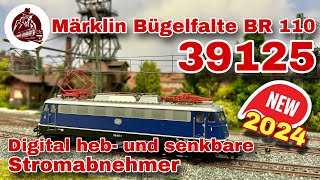 Märklin 39125  Die Bügelfalte in Kobaltblau  NeuheitNew 2024  BR 110 [upl. by Gader]