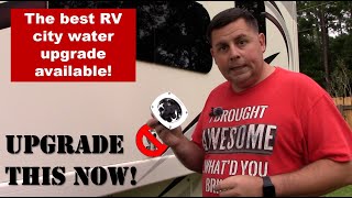 Install this PERMANENT water pressure regulator on your RV now [upl. by Ibrab467]