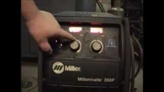 Hennepin Technical College setup video of a MILLER 350P v12WMV [upl. by Eanej]