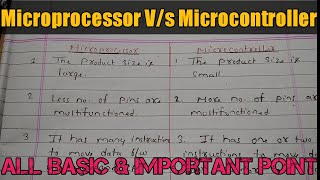 Microprocessor VS Microcontroller  Important Different Between Microprocessor And Microcontroller [upl. by Norman]