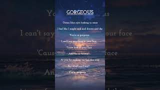 Taylor Swift — Gorgeous🩵lyrics songs [upl. by Ahsikit]