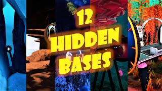 12 HIDDEN BASES  Subnautica and Below Zero [upl. by Tirma]