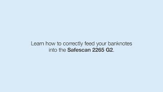 Safescan 2265 G2  Feeding Banknotes [upl. by Llib]