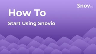 How to Start Using Snovio [upl. by Ainelec890]