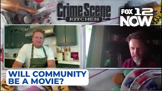 Joel McHale talks Crime Scene Kitchen possible Community movie [upl. by Amick]