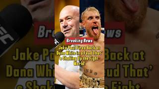 Jake Paul Fires Back at Dana White in a Feud That’s Shaking Up the Fight World JakePaul DanaWhite [upl. by Vedis483]