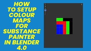 HOW TO USE MATERIAL ID MAPS IN SUBSTANCE PAINTER WITH BLENDER [upl. by Arual]
