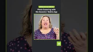 Photo Scanning with the Ancestry Mobile App  Shorts  Ancestry® [upl. by Llecrep]