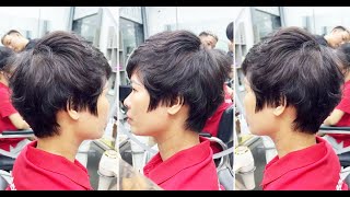 Perfect Textured Short Layered amp Pixie Haircut for Women  Fix a Short Hair [upl. by Magdalene62]